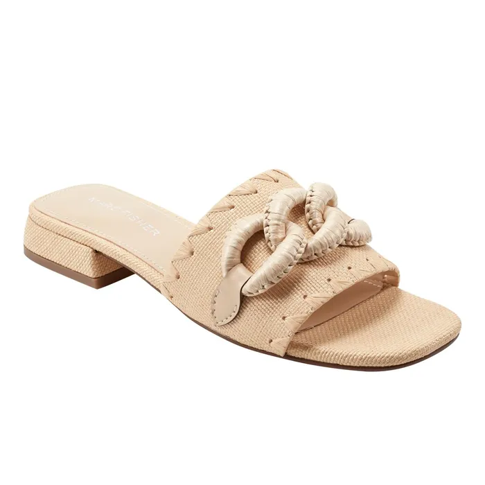 Women Myami Slide Sandal Light Natural Marc Fisher Sandals