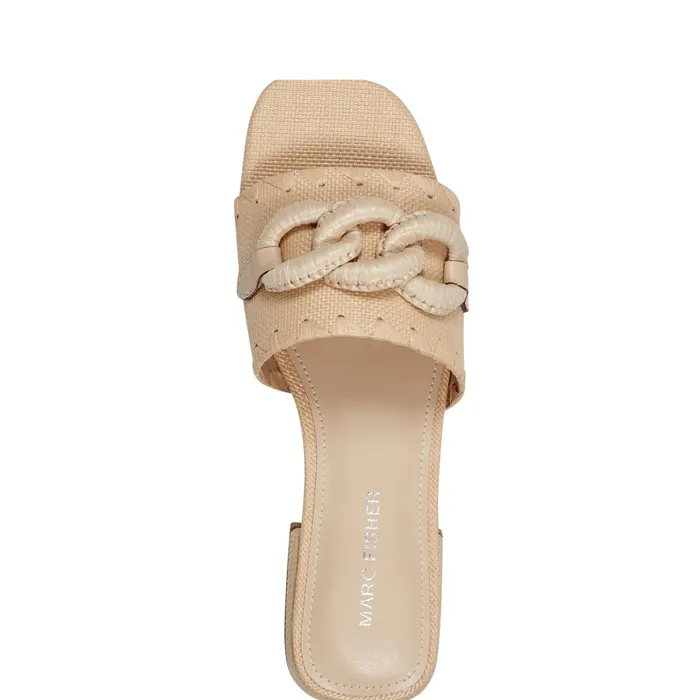 Women Myami Slide Sandal Light Natural Marc Fisher Sandals