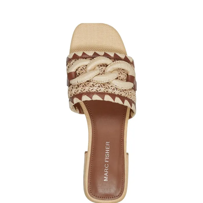 Women Myami Slide Sandal Naturalbrown Marc Fisher Mules and Slides