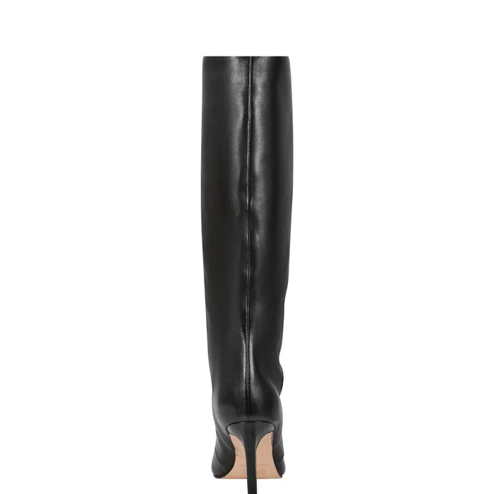 Women Narysa Dress Boot Black Leather Marc Fisher Boots