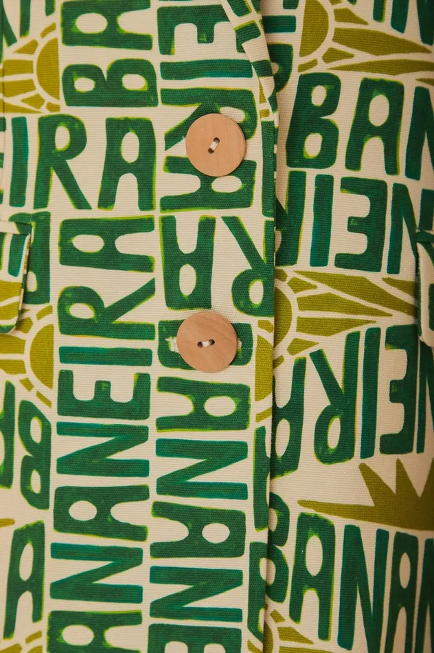 Women OffWhite Banana Typography Blazer Banana Typography Offwhite FARM Rio Blazers