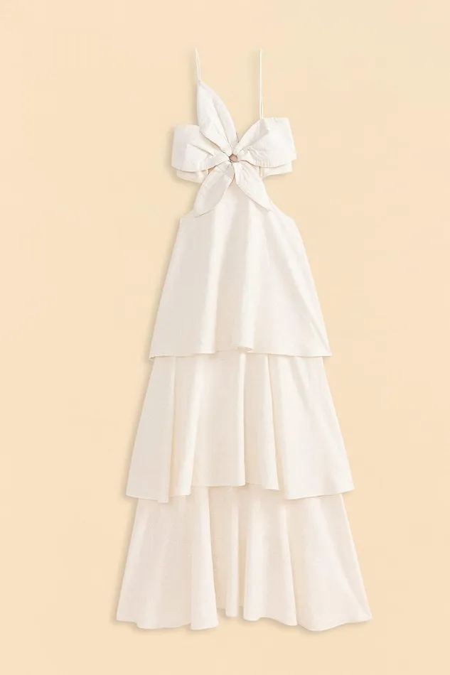 Women OffWhite Flower Maxi Dress Offwhite FARM Rio Maxi Dresses
