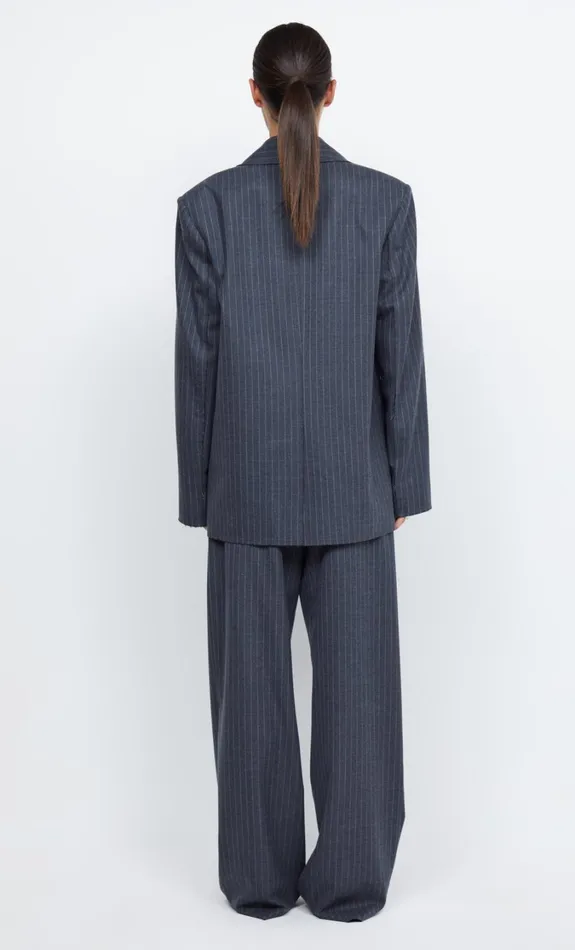 Women Outerwear Bec Bridge PINE BLAZER Charcoal Pinstripe