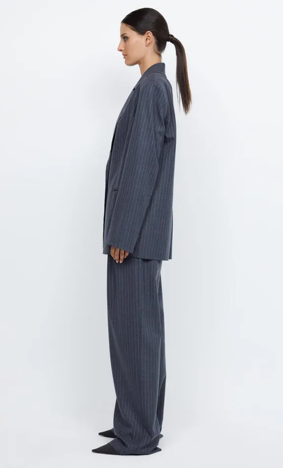 Women Outerwear Bec Bridge PINE BLAZER Charcoal Pinstripe