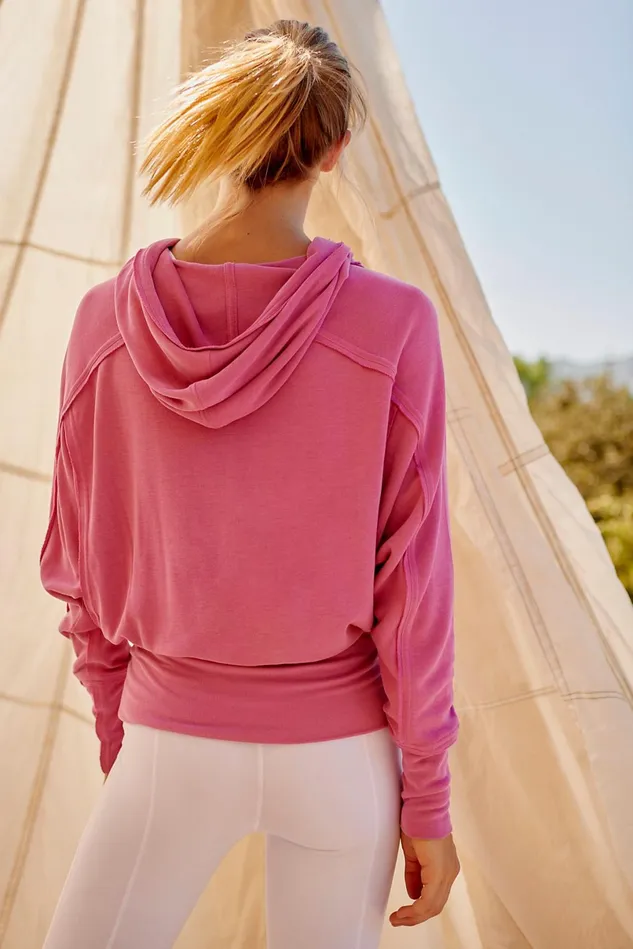 Women Outerwear Free People Ready Go Hoodie Vivacious Violet