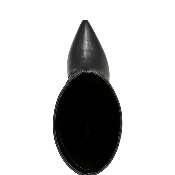 Women Paityn Scrunch Dress Boot Black Leather Marc Fisher Dress Boots