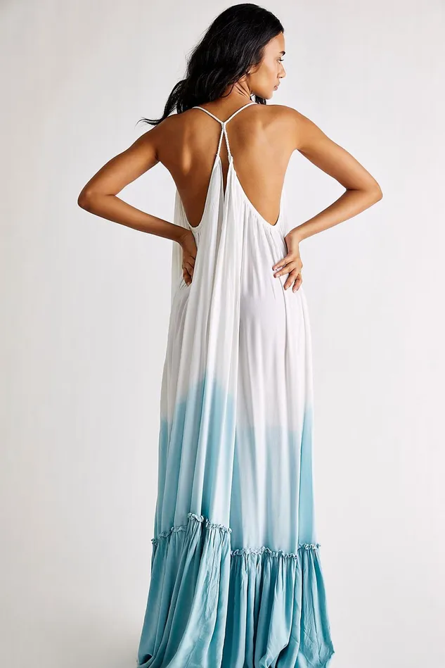 Women Party Dresses Free People Ombre Krishna Maxi Dress Ocean Ombre