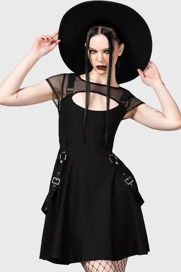 Women Party Killstar Kounter Kulture Skater Dress