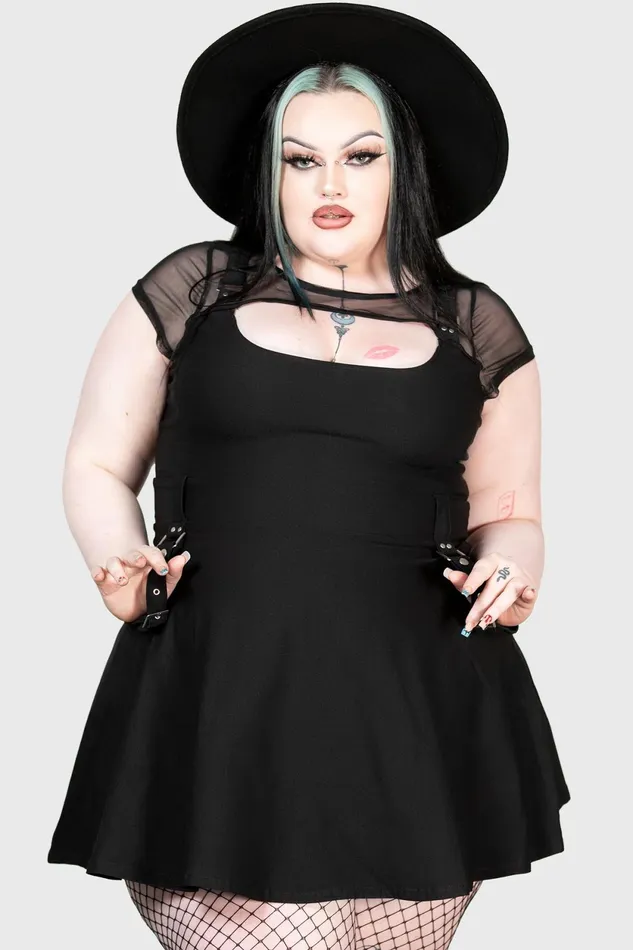 Women Party Killstar Kounter Kulture Skater Dress