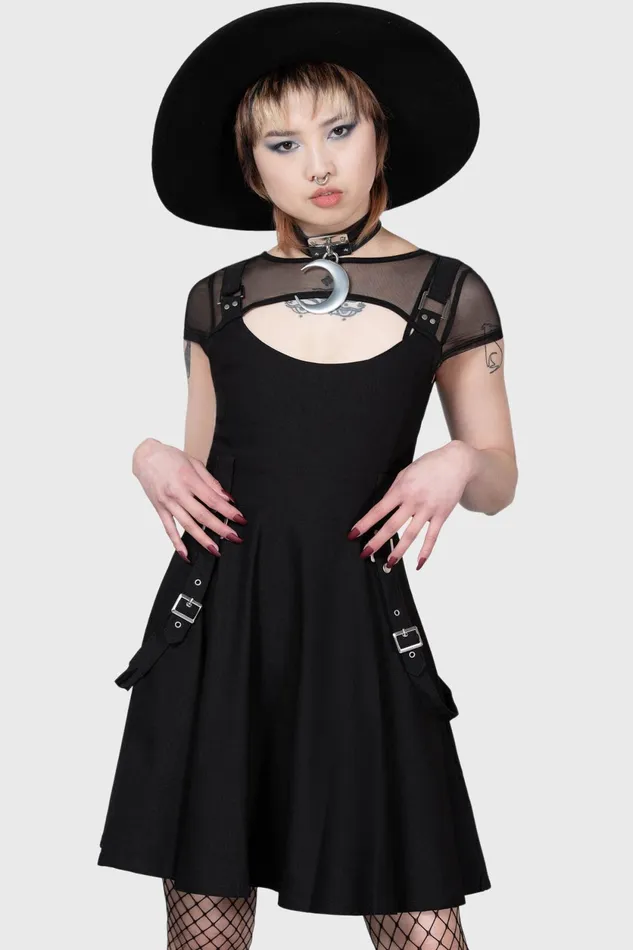 Women Party Killstar Kounter Kulture Skater Dress