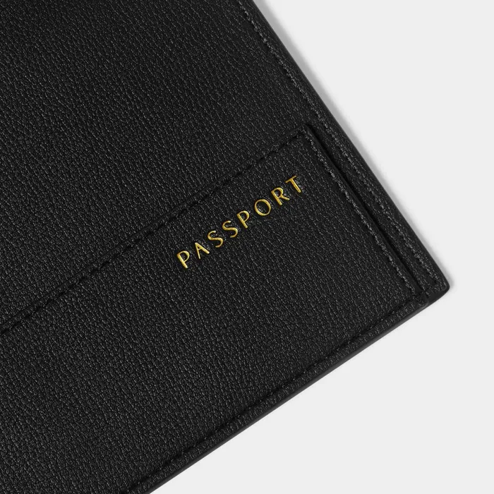 Women Passport Covers and Holders Katie Loxton Sentiment Travel Wallet 8211 Explore Dream Discover 8211 Black