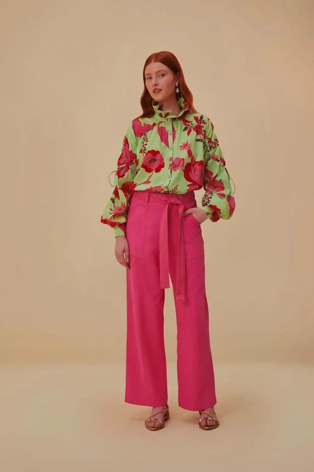 Women Pink Wide Pants Pink FARM Rio Pants