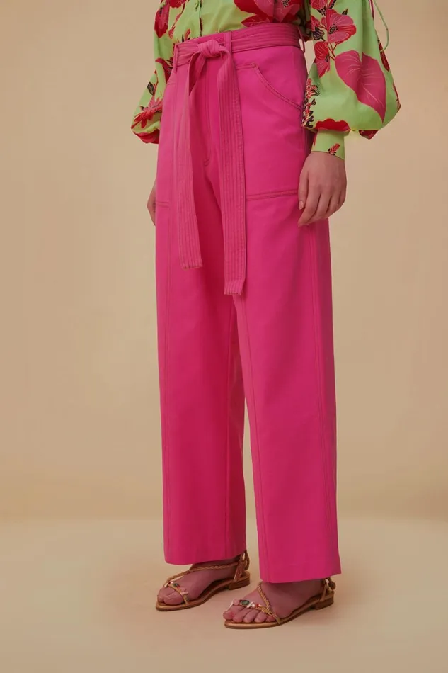 Women Pink Wide Pants Pink FARM Rio Pants