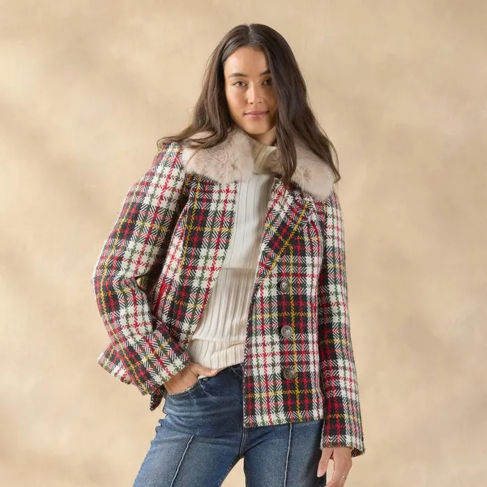 Women Plaid Alpenhorn Coat Plaid Sundance Catalog Jackets and Coats Women Plaid Alpenhorn Coat Plaid Sundance Catalog Jackets and Coats