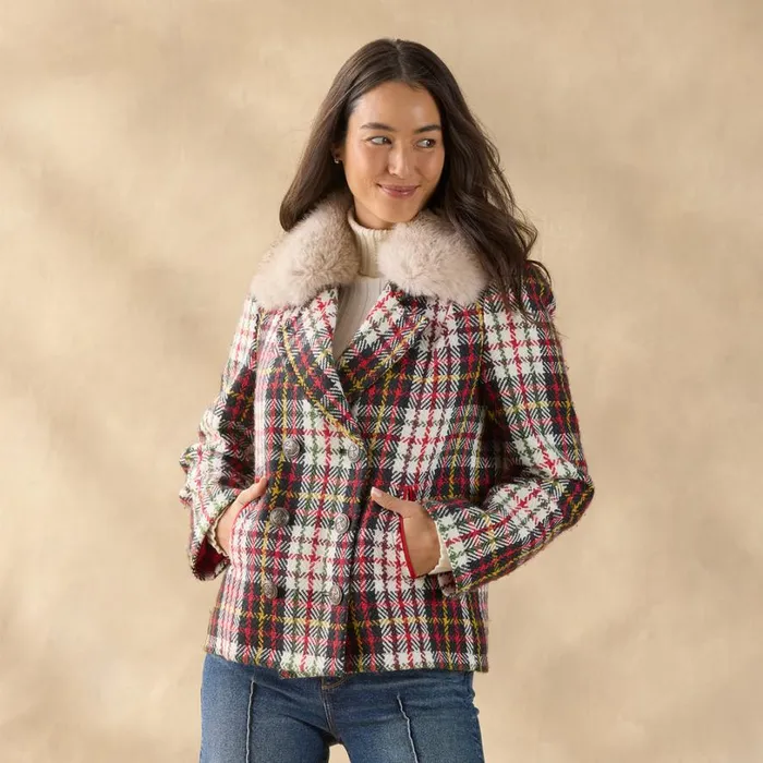 Women Plaid Alpenhorn Coat Plaid Sundance Catalog Jackets and Coats Women Plaid Alpenhorn Coat Plaid Sundance Catalog Jackets and Coats
