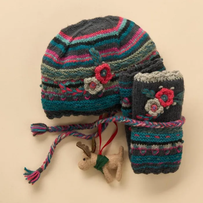 Women Posie Gift Set Plum Sundance Catalog Hats Women Posie Gift Set Plum Sundance Catalog Hats