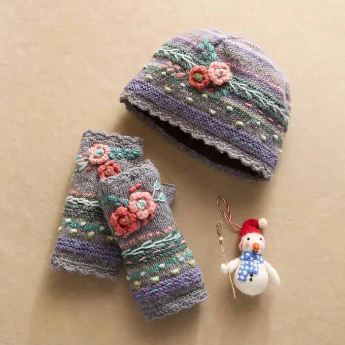 Women Posie Gift Set Plum Sundance Catalog Hats Women Posie Gift Set Plum Sundance Catalog Hats