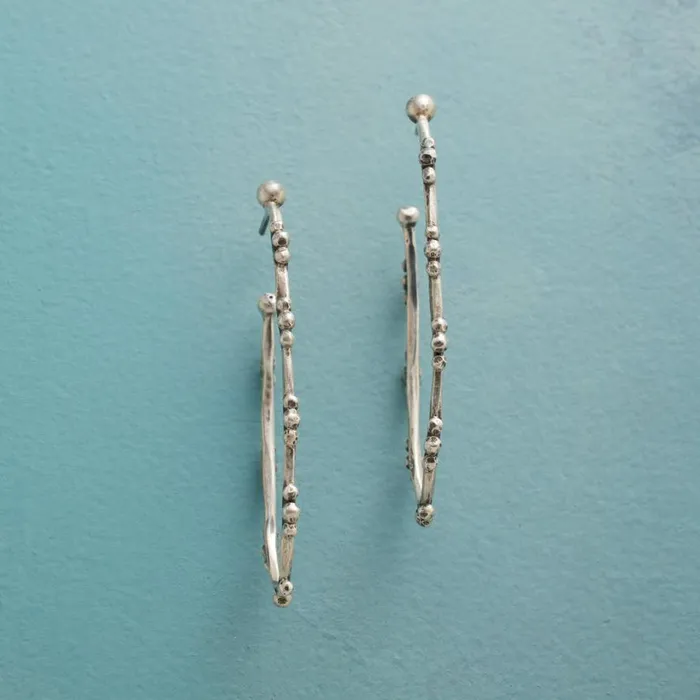 Women Punctuated Hoops Sundance Catalog Earrings