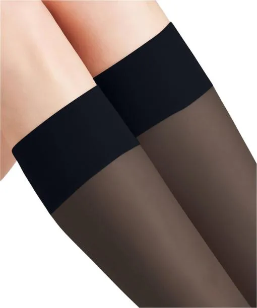 Women Pure Matt 20 DEN Women Kneehigh Socks Marine FALKE Fullyfashioned Stockings