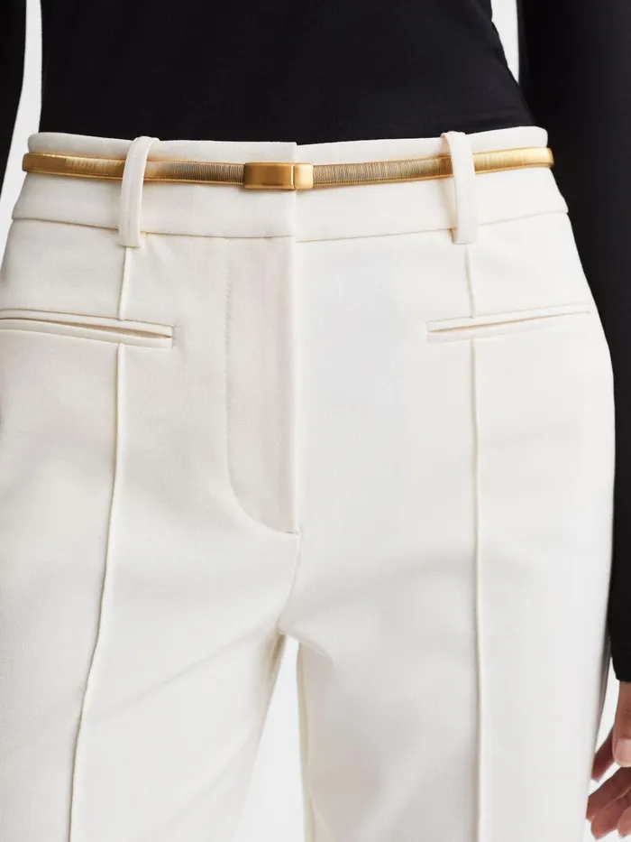 Women Reiss Belts Ella Elasticated Chain Belt Gold