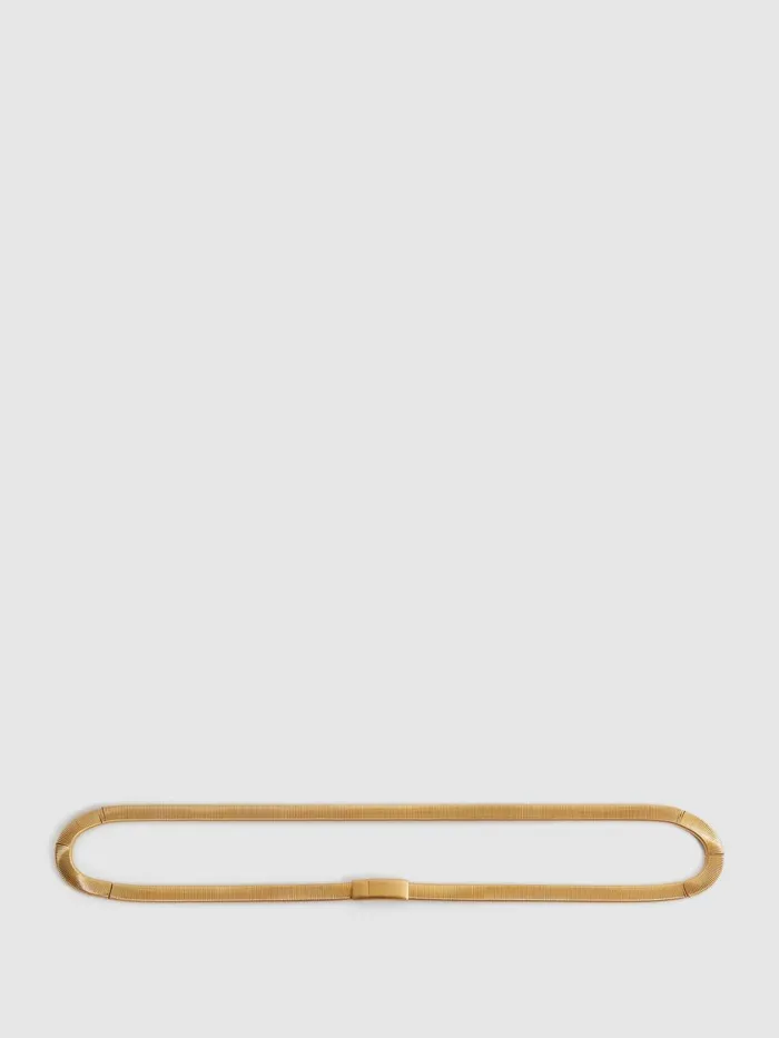 Women Reiss Belts Ella Elasticated Chain Belt Gold