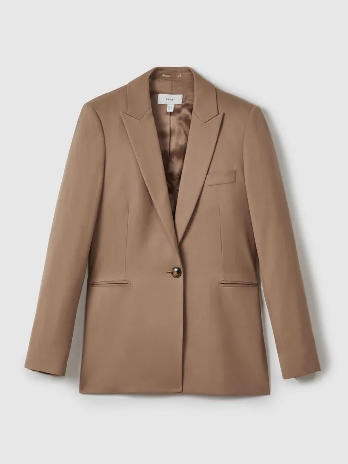 Women Reiss Blazers Wren Single Breasted Suit Blazer Mink Neutral