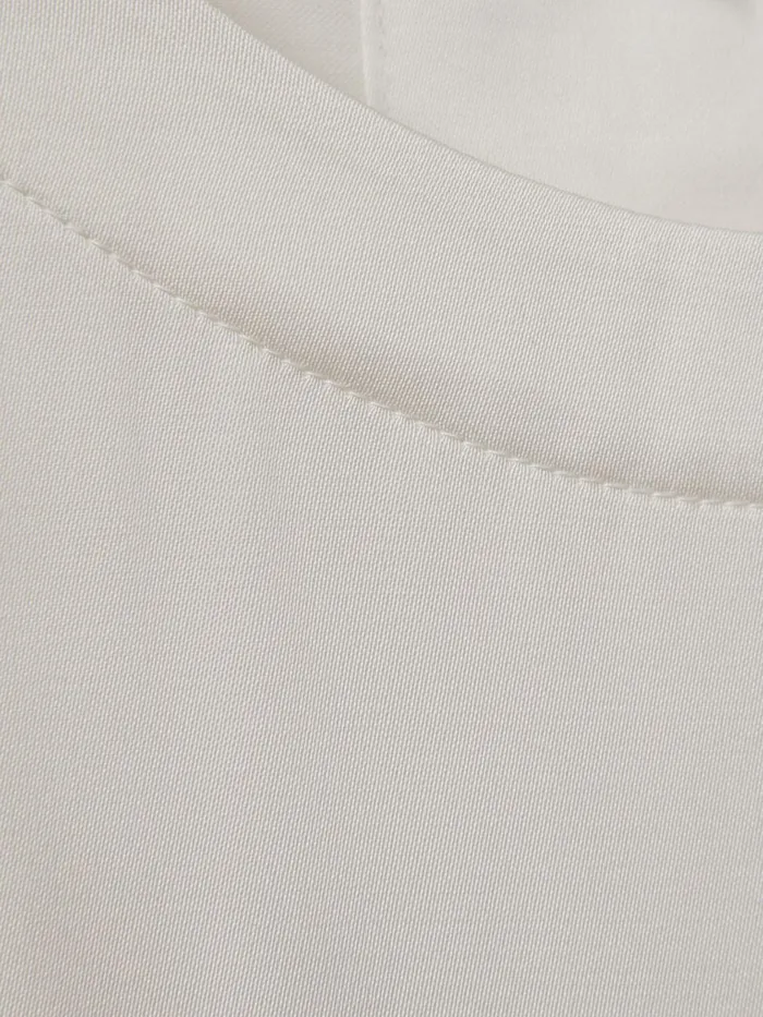 Women Reiss Blouses and Shirts Anya Relaxed Satin Blouse Ivory