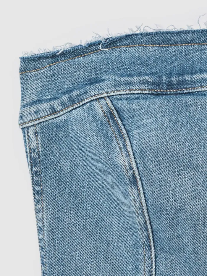 Women Reiss Brands American Good American Denim Mini Dress Blue