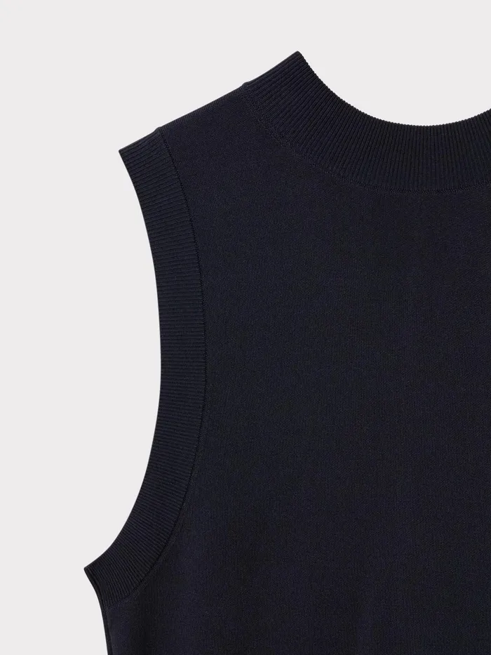 Women Reiss Brands FitandFlare Midi Dress Navy