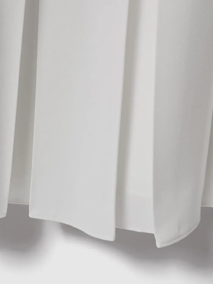 Women Reiss Brands Pleated Strappy Midi Dress Off White