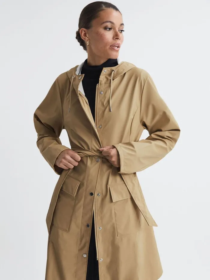 Women Reiss Coats Trench Coat Sand