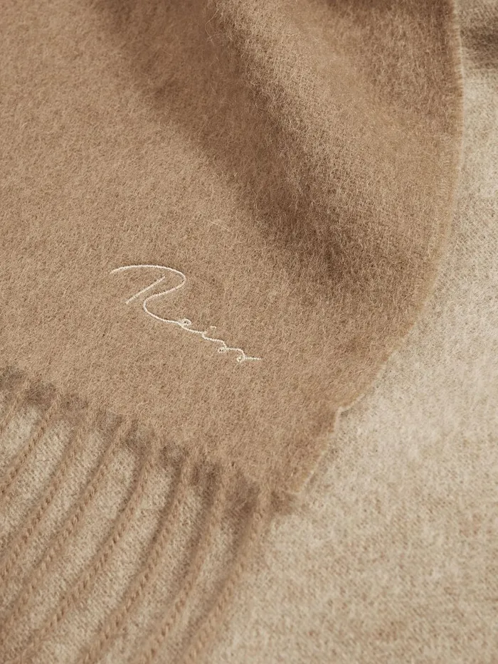 Women Reiss Hats Gloves and Scarves Picton WoolCashmere Scarf Camel
