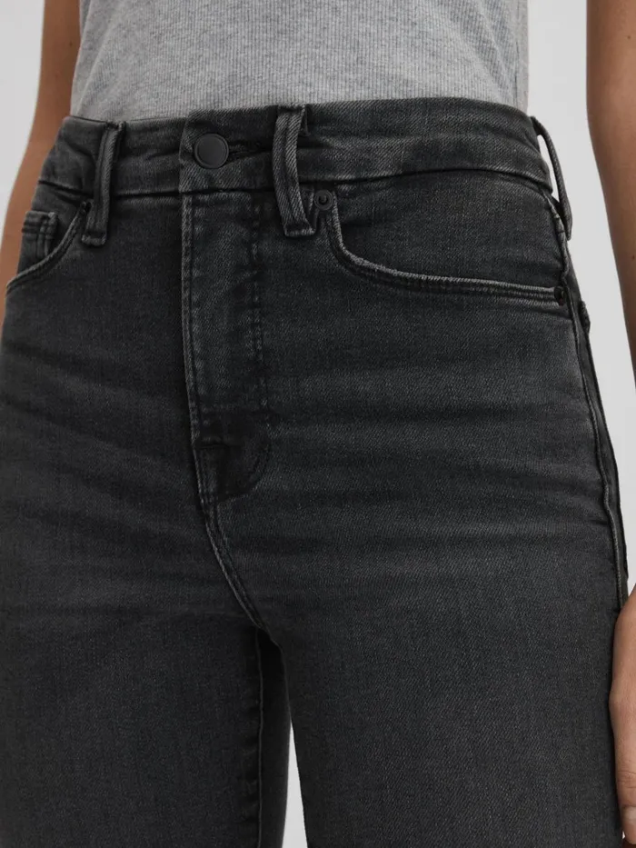 Women Reiss Jeans American Good American Super Flared Jeans Black
