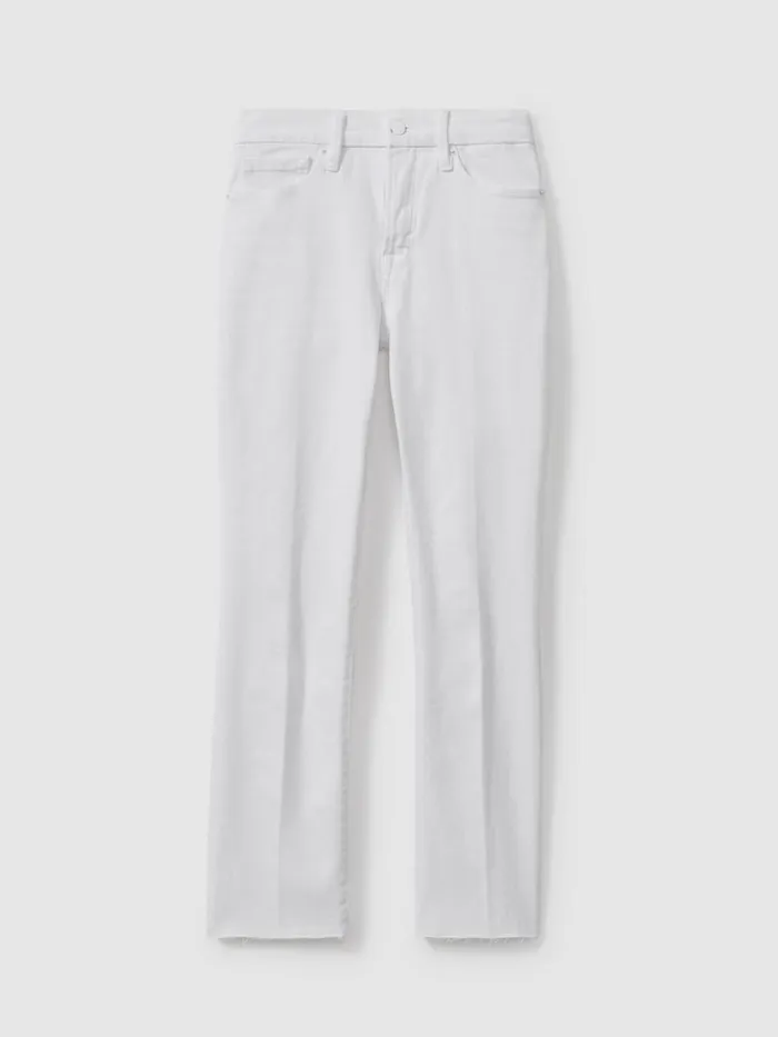 Women Reiss Jeans American Straight Leg Skinny Jeans White