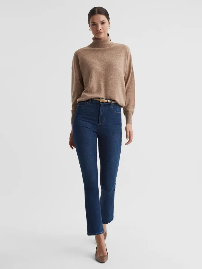 Women Reiss Jeans High Rise Flared Jeans Timeless Blue