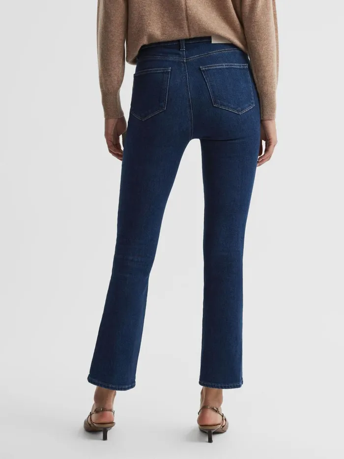 Women Reiss Jeans High Rise Flared Jeans Timeless Blue