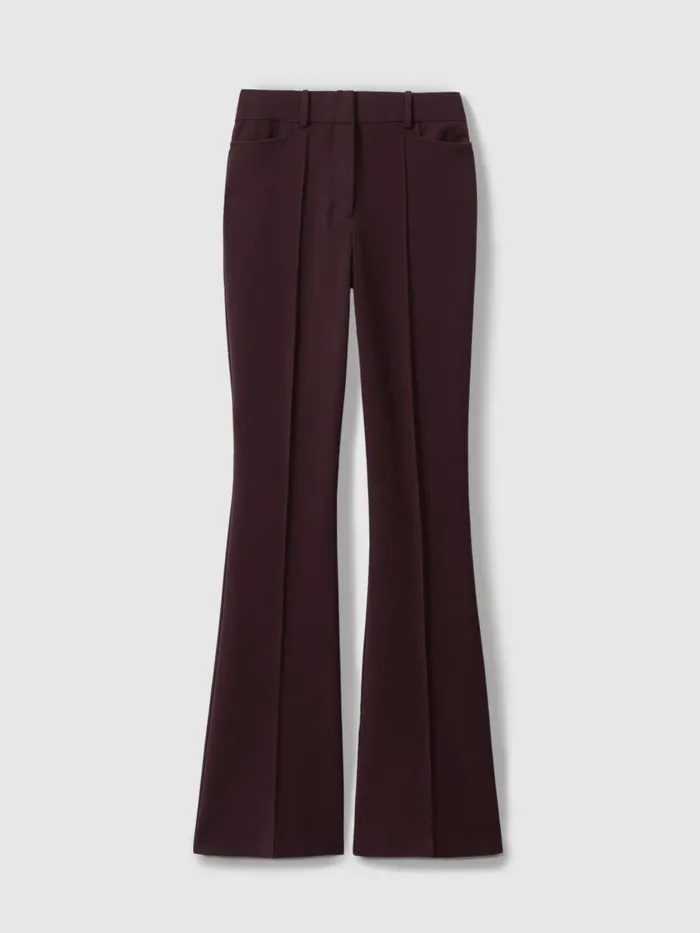 Women Reiss Suits and Tailoring Gabi Flared Suit Trousers Berry