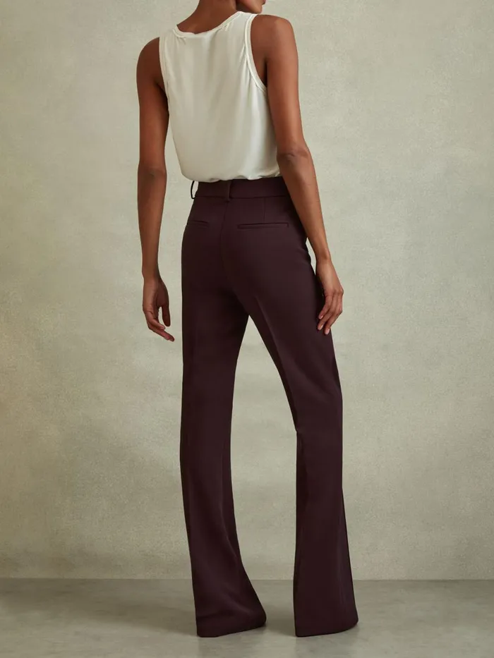 Women Reiss Suits and Tailoring Gabi Flared Suit Trousers Berry