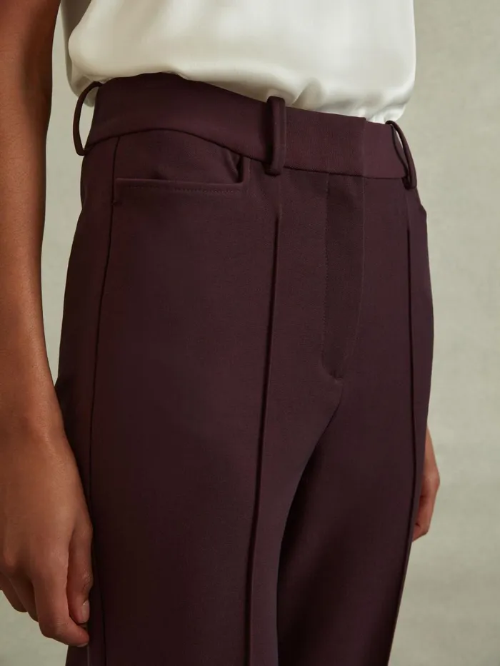 Women Reiss Suits and Tailoring Gabi Flared Suit Trousers Berry