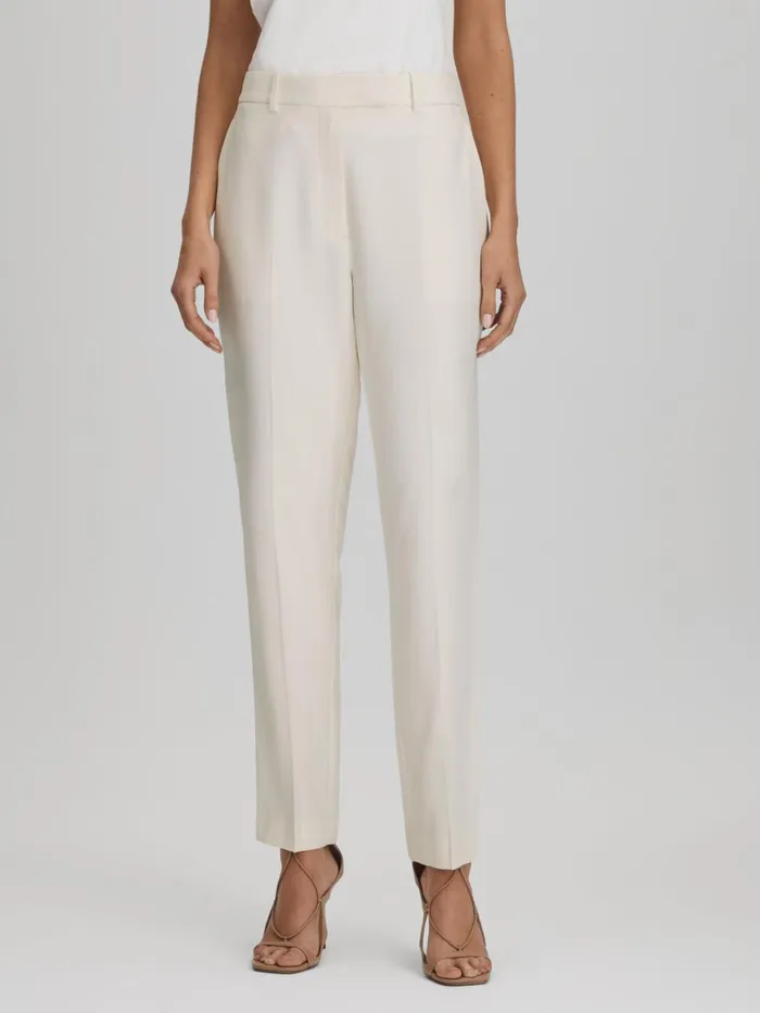 Women Reiss Suits and Tailoring Millie Slim Fit Suit Trousers Cream
