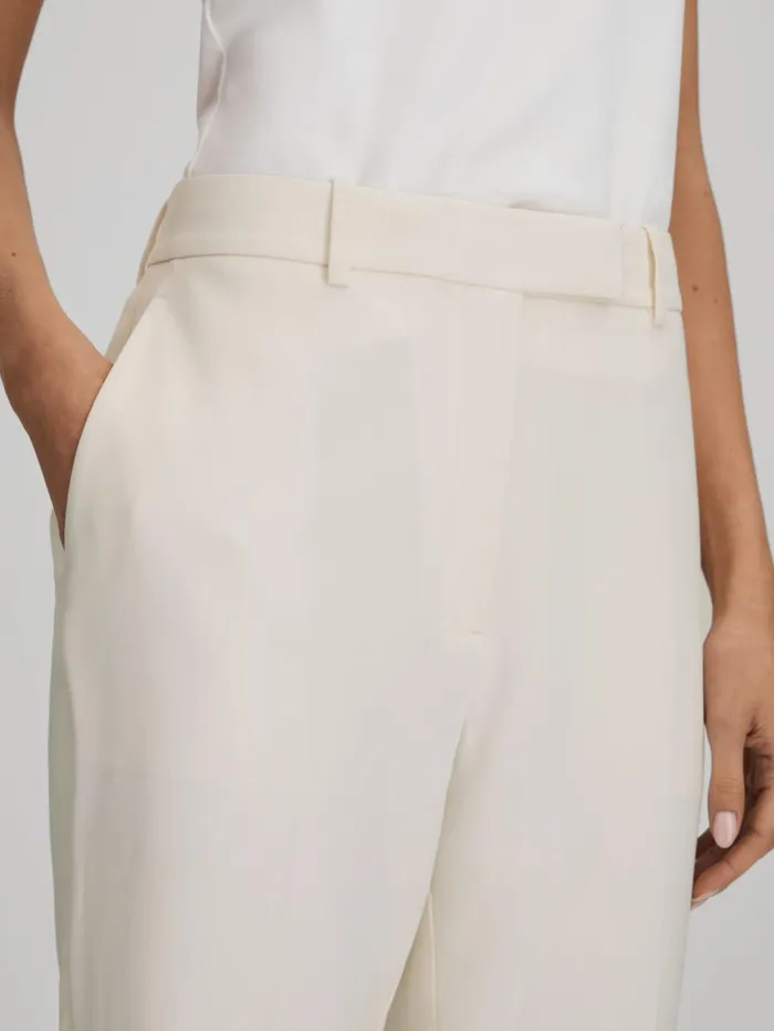 Women Reiss Suits and Tailoring Millie Slim Fit Suit Trousers Cream