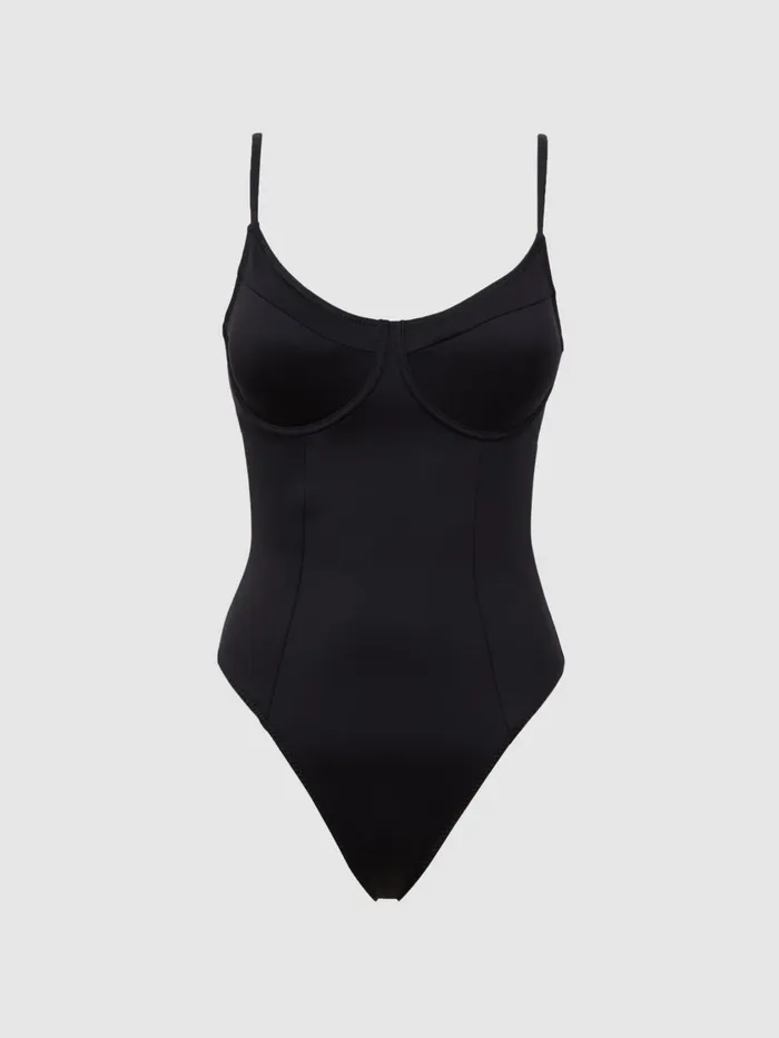 Women Reiss Swimwear American Compression Swimsuit Black