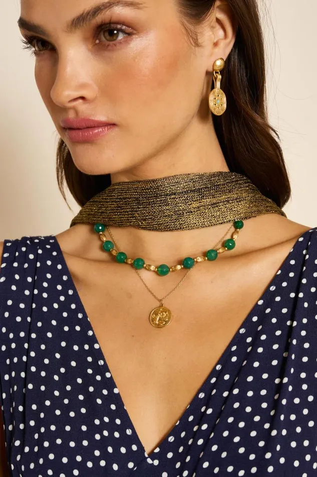 Women RIXO All Bridal Romee Necklace Emerald