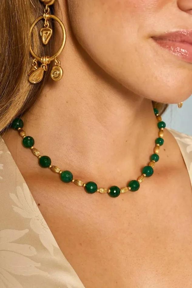 Women RIXO All Bridal Romee Necklace Emerald
