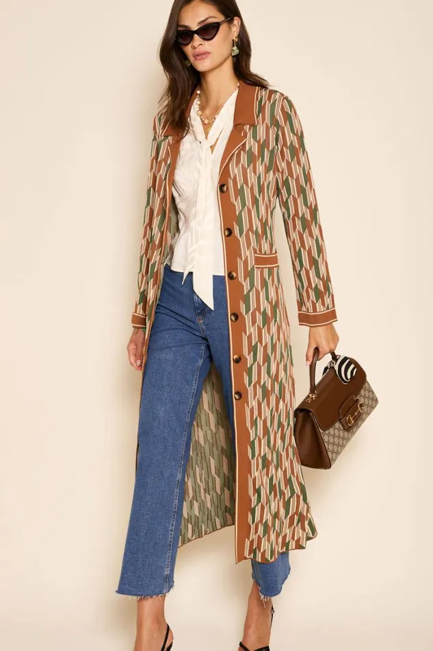 Women RIXO All Clothing Abel TieNeck Blouse Whirlpool Jacquard Cream