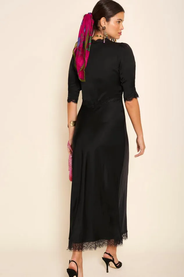 Women RIXO All Clothing Annina Midi Dress Black
