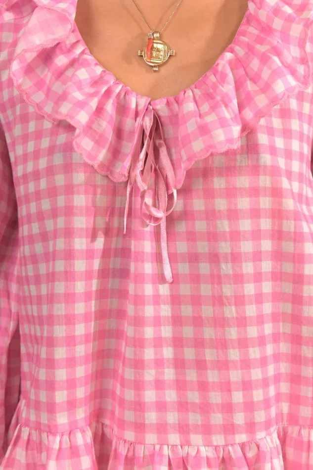 Women RIXO All Clothing Bobbie Cotton Coord Gingham Lilac