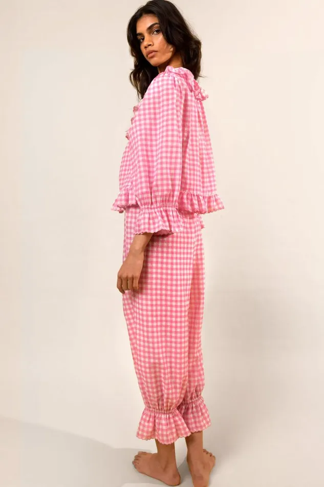 Women RIXO All Clothing Bobbie Cotton Coord Gingham Lilac