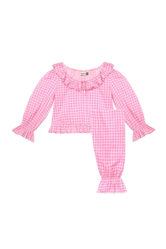 Women RIXO All Clothing Bobbie Cotton Coord Gingham Lilac