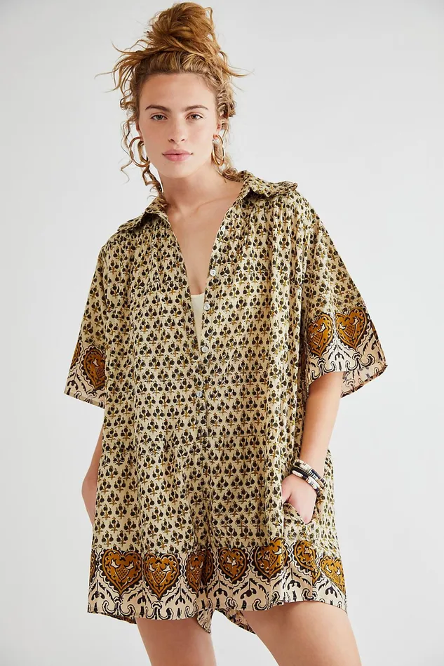 Women Rompers Free People Neroli Romper Yellow